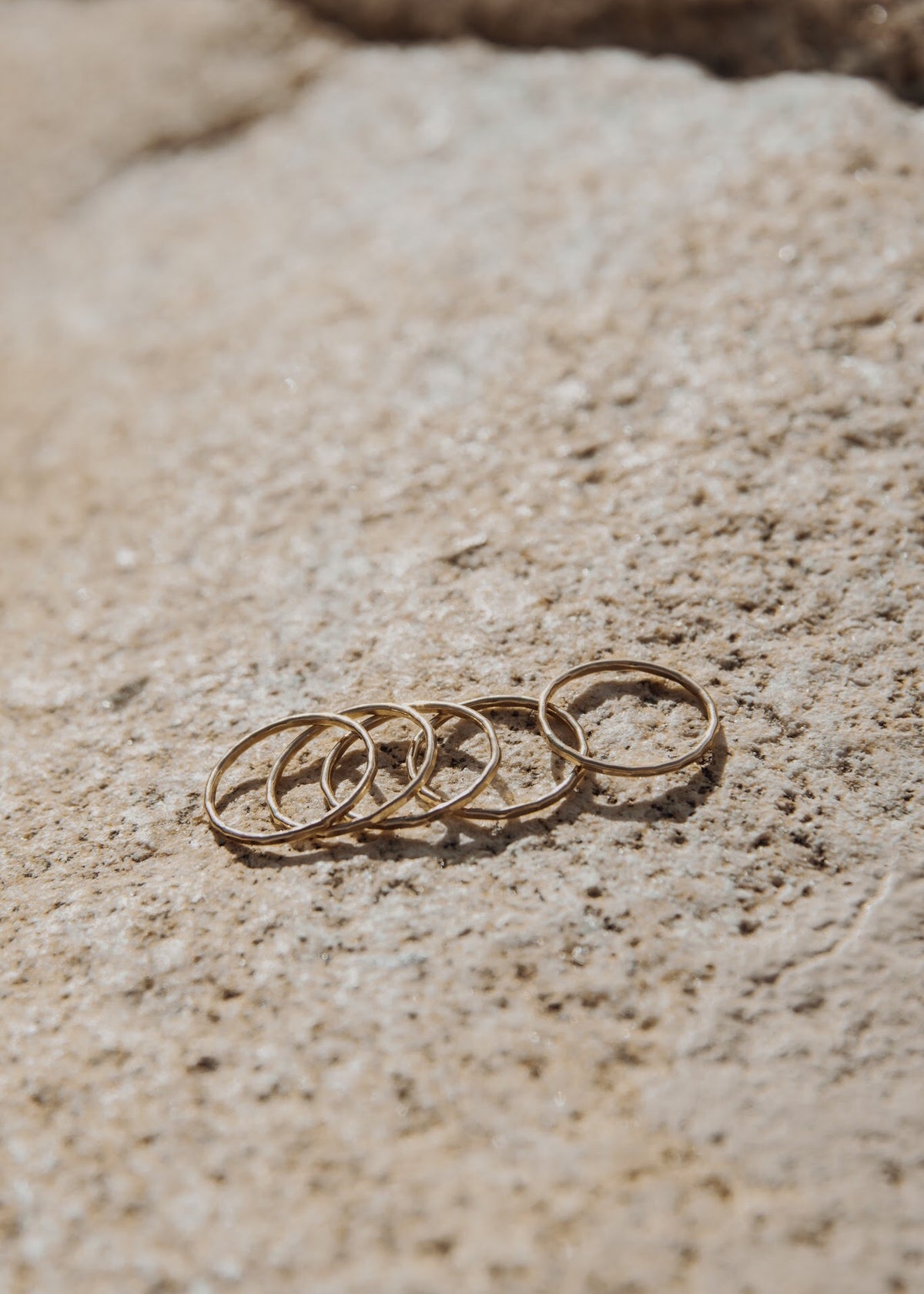 Hammered Stack Ring - The Pretty Eclectic