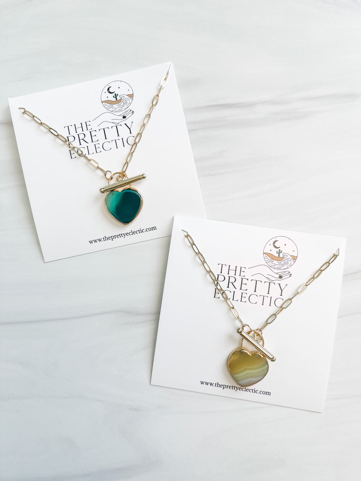 Agate Heart Necklace