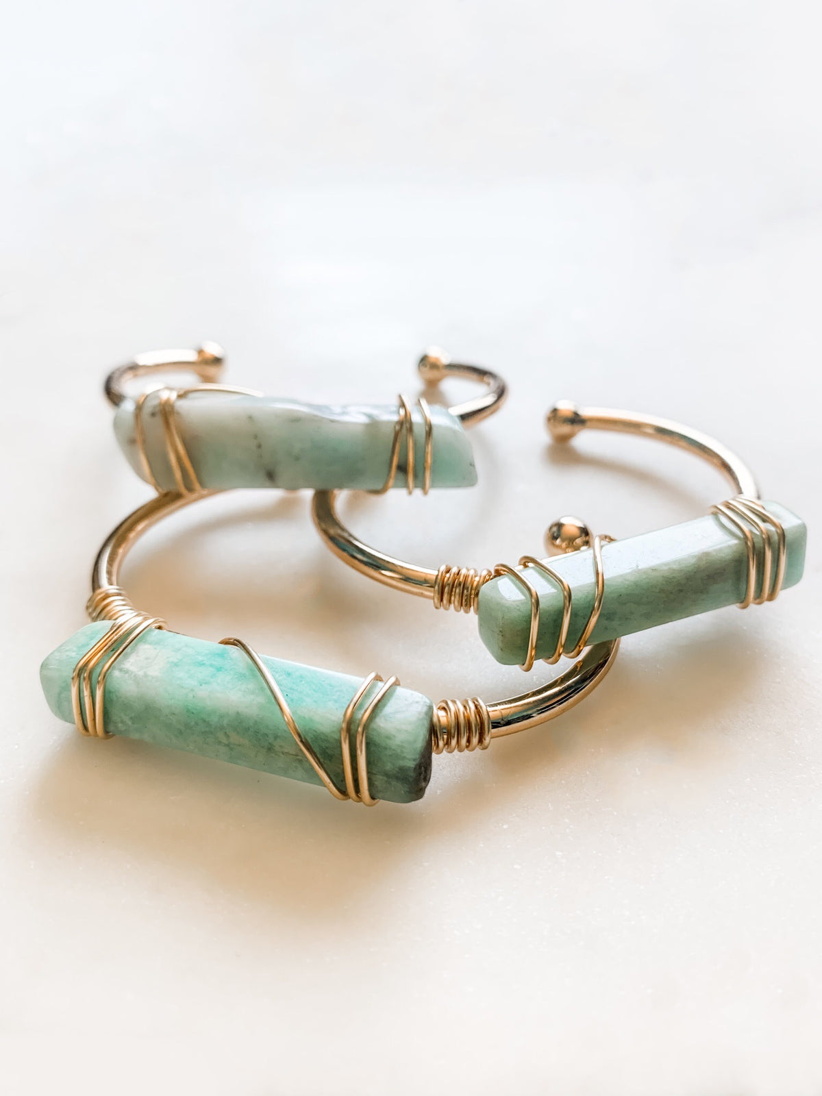 Aventurine Bracelet Cuff - The Pretty Eclectic