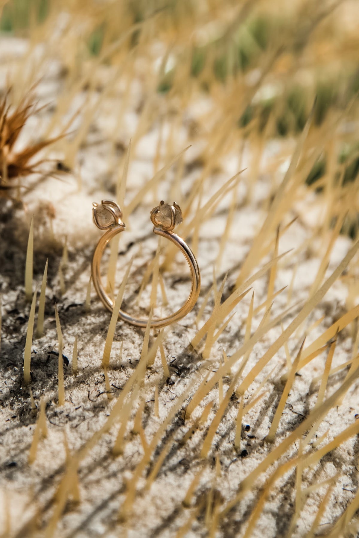 2 Stone Cuff Ring - The Pretty Eclectic