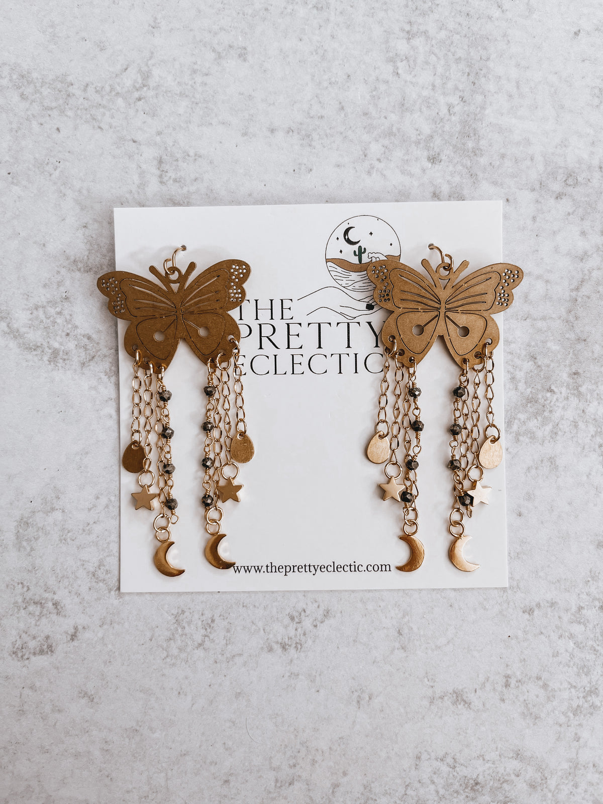 Butterfly Chain Earrings