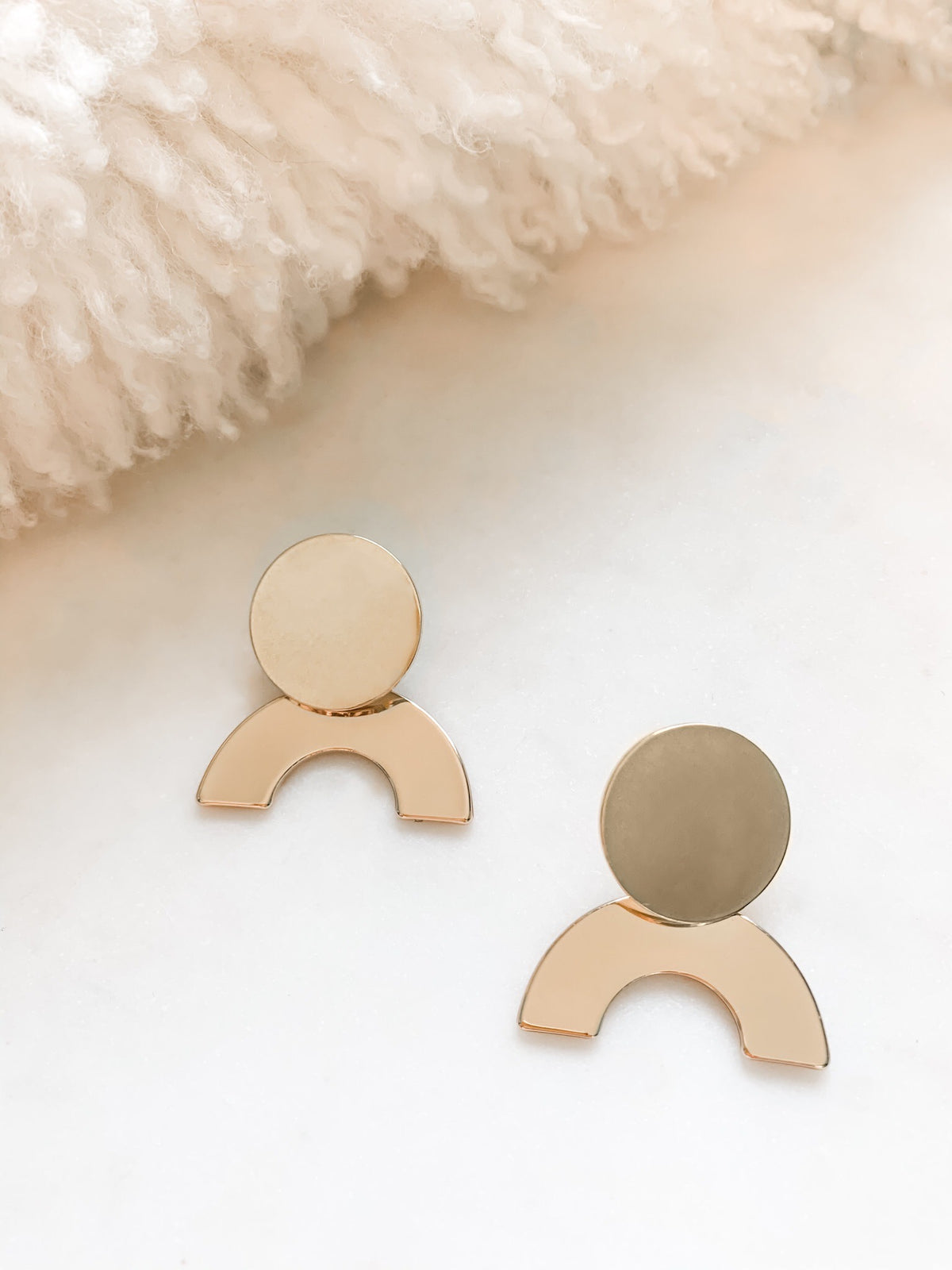 Larissa Gold Arch Earrings - The Pretty Eclectic