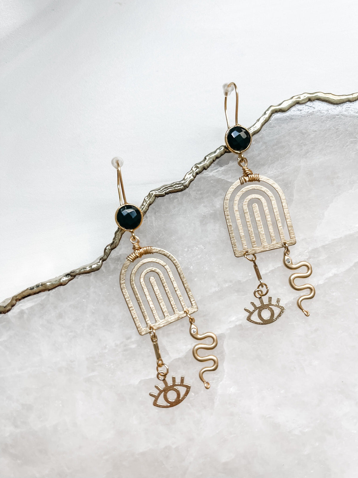 Comfort in Chaos - Black Onyx Earrings