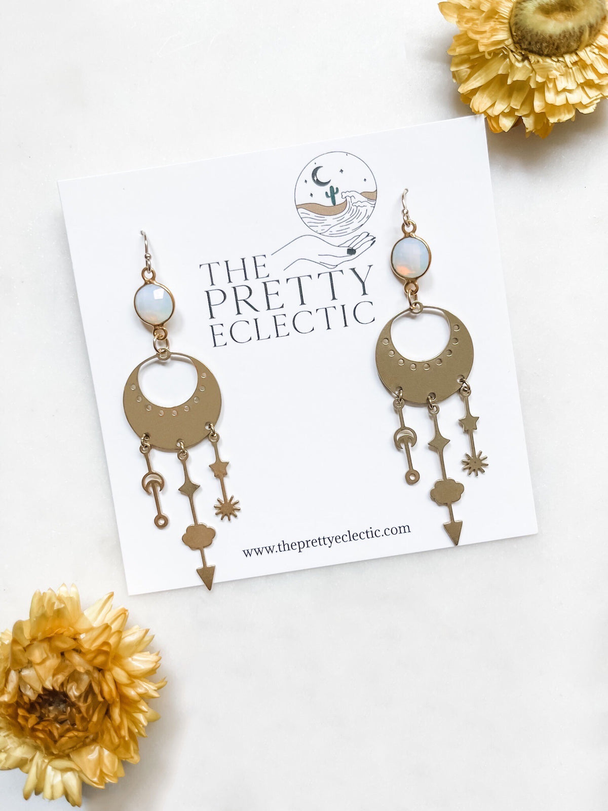 Cosmic Warrior - Opal Earrings