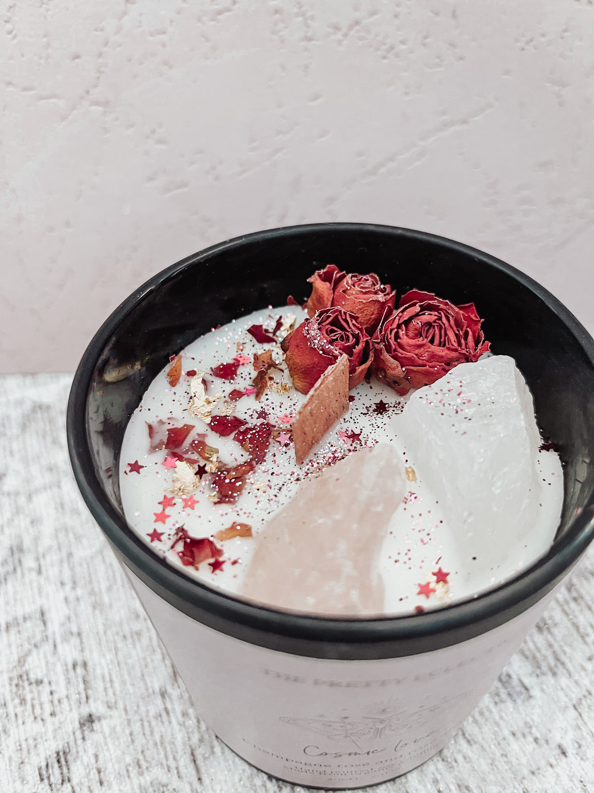 Cosmic Love Crystal Candle