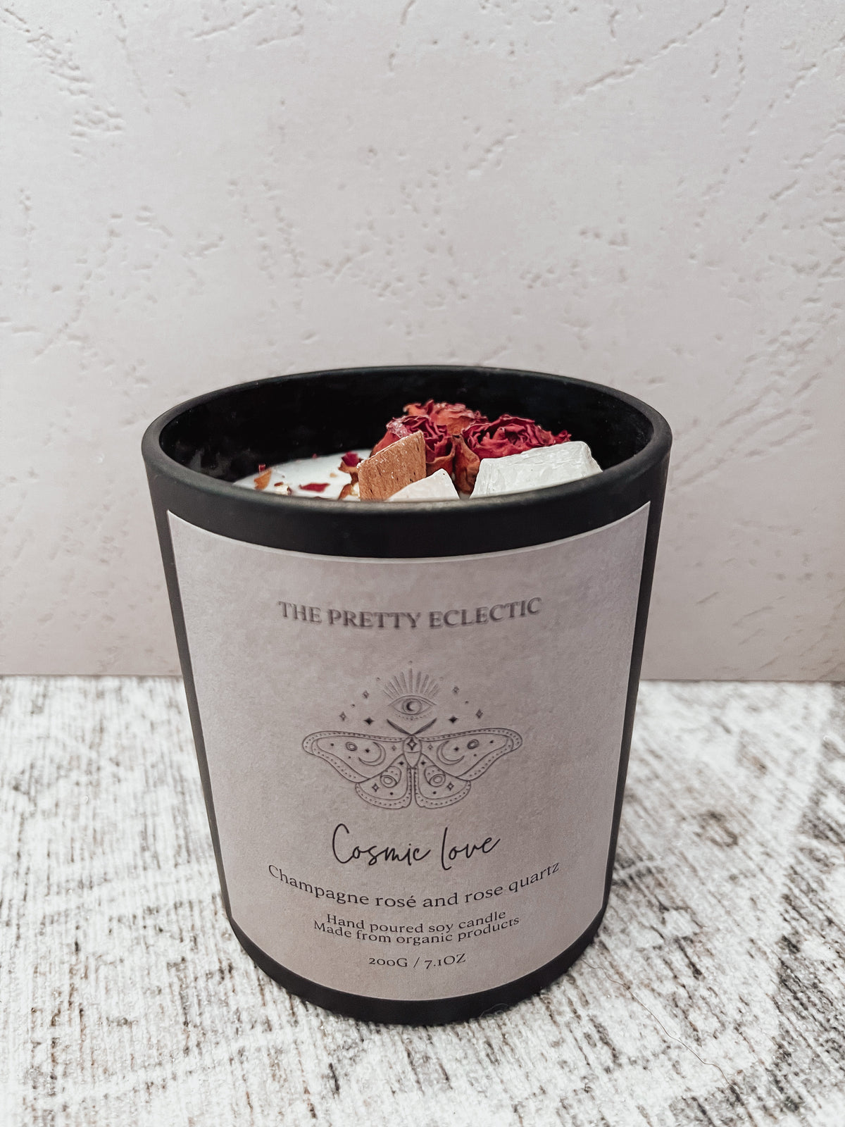 Cosmic Love Crystal Candle