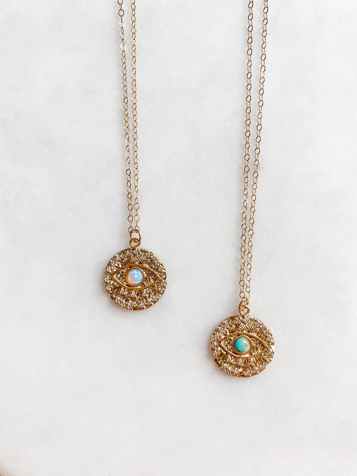 Evil Eye Gemstone Necklace