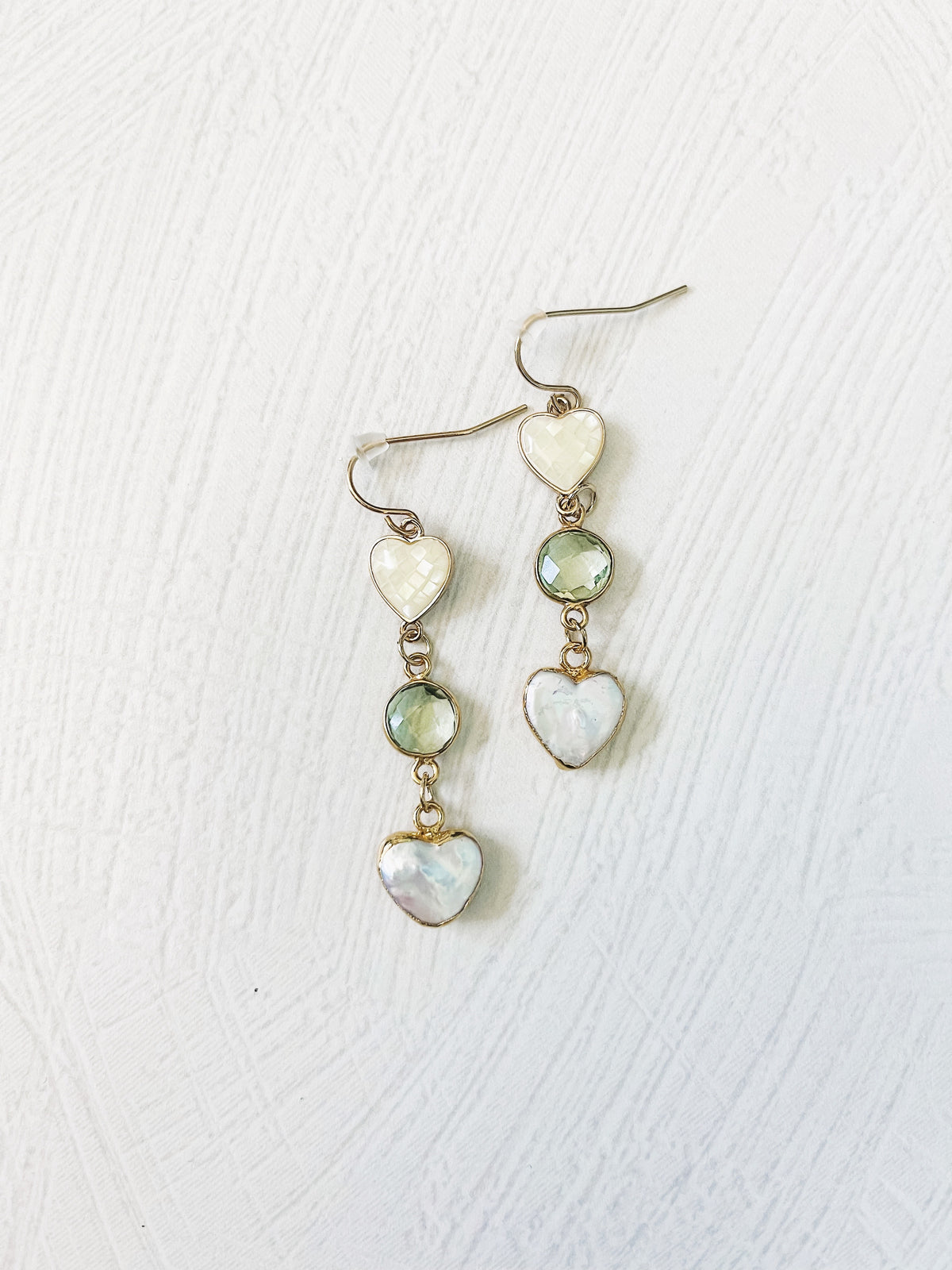Heart to Heart Pearl Earrings