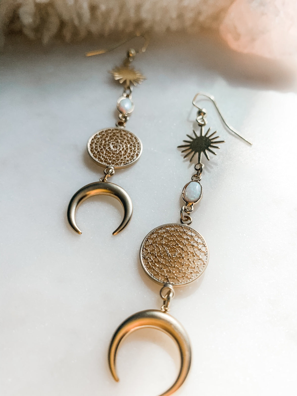 Moondream - Opal Drop Earrings - The Pretty Eclectic