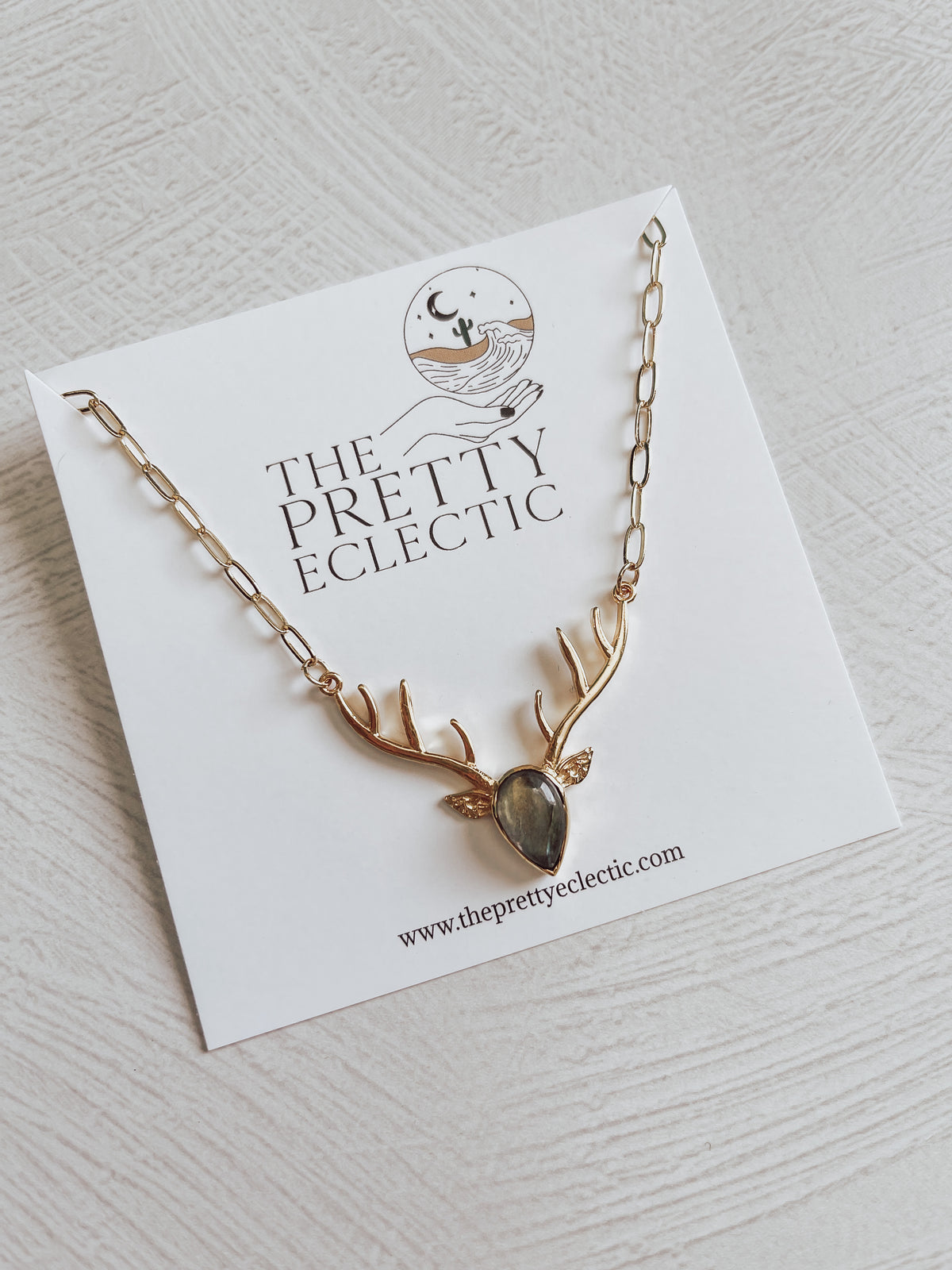 Labradorite Reindeer Necklace