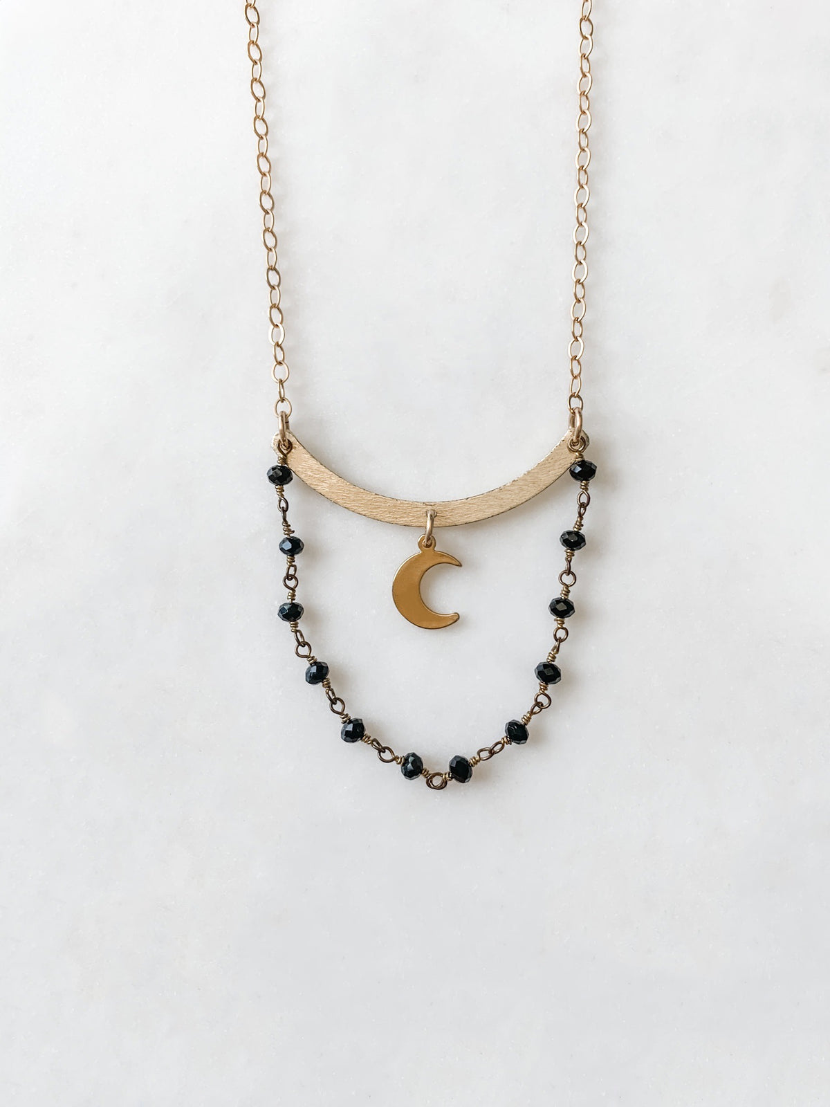Midnight Moon - Onyx Necklace