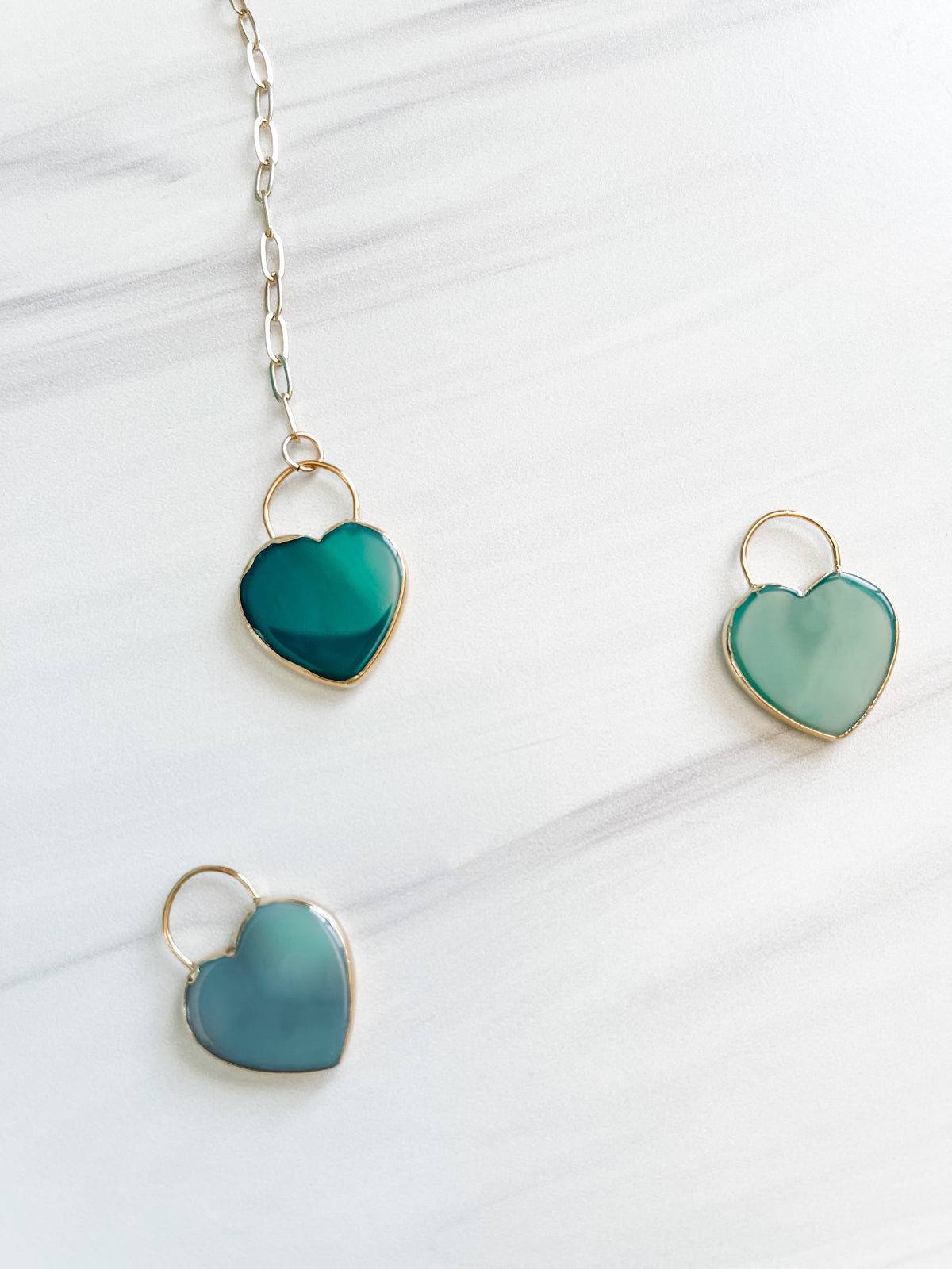 Agate Heart Necklace