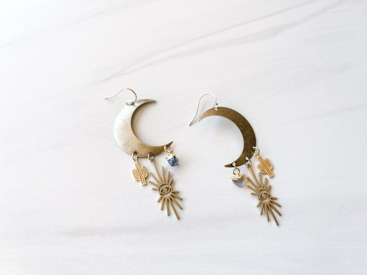 Mystic Desert - Fluorite Earrings