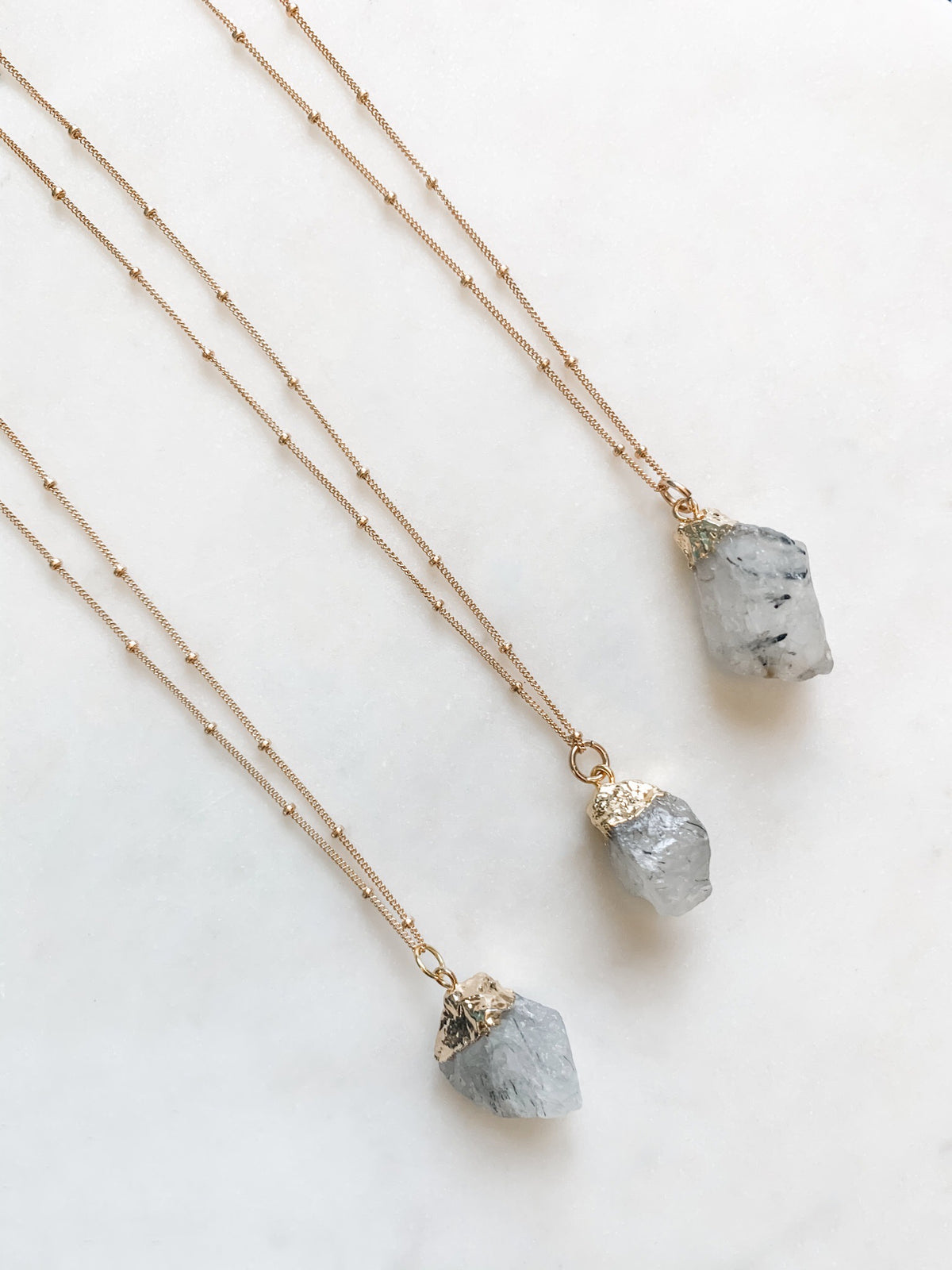 Rutilated Quartz Necklace - The Pretty Eclectic