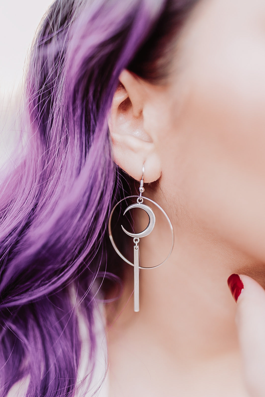 Circle The Moon Earrings