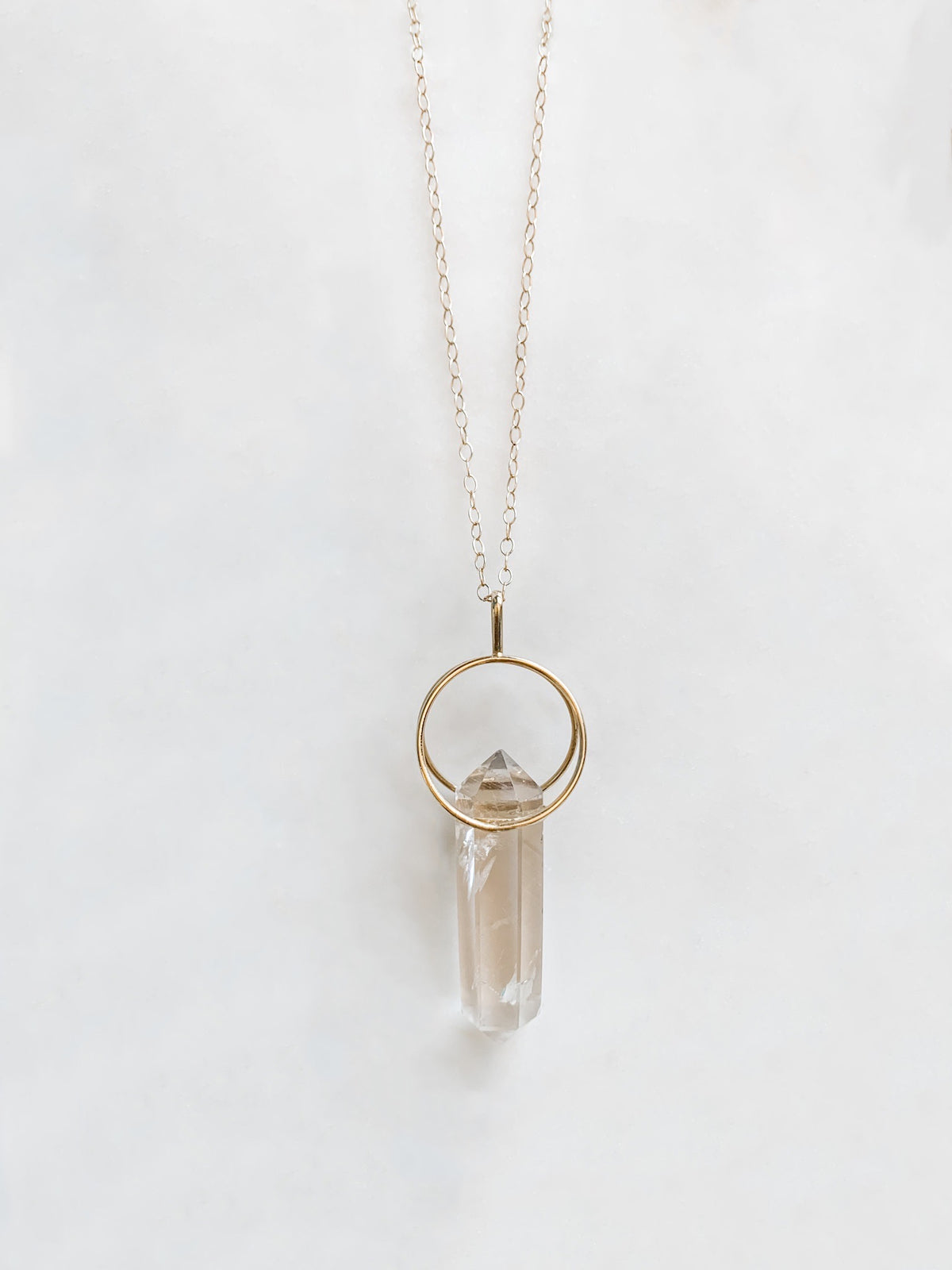 Smoky Quartz Crystal Necklace - The Pretty Eclectic