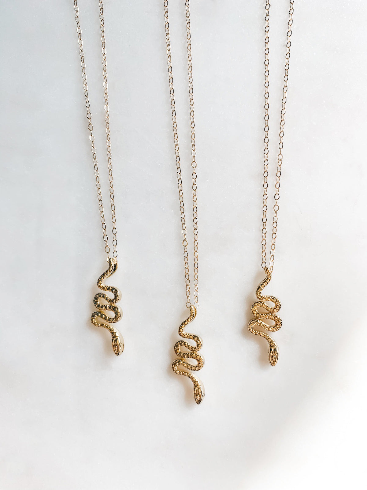 Gold Snake Necklace - The Pretty Eclectic