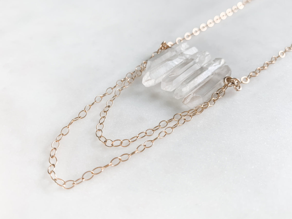 Sophia Quartz Necklace - The Pretty Eclectic
