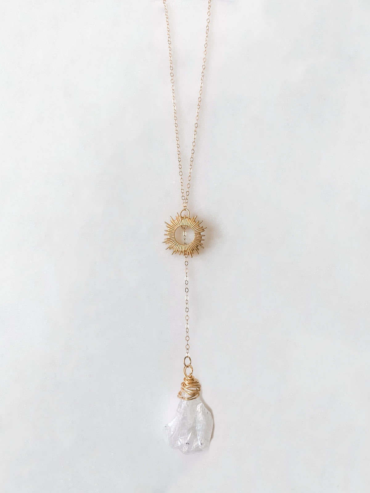 Crystal Sunburst Lariat