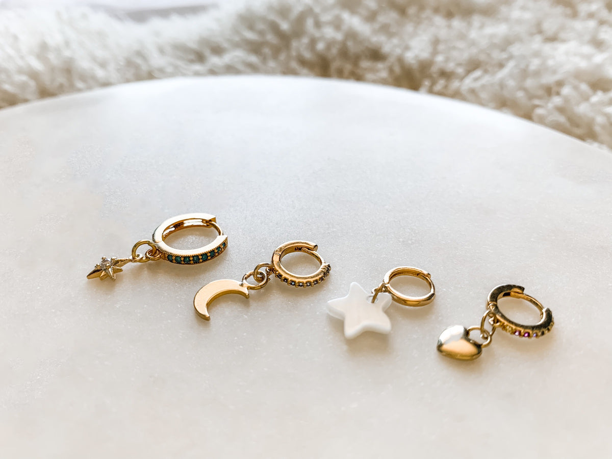 Huggie Earring Set of 4 - The Pretty Eclectic