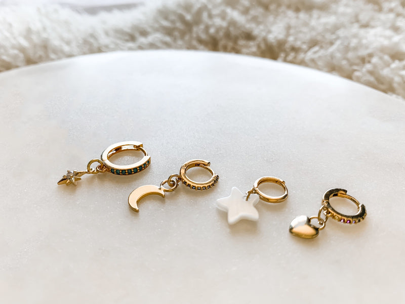 Huggie Earring Set of 4 - The Pretty Eclectic