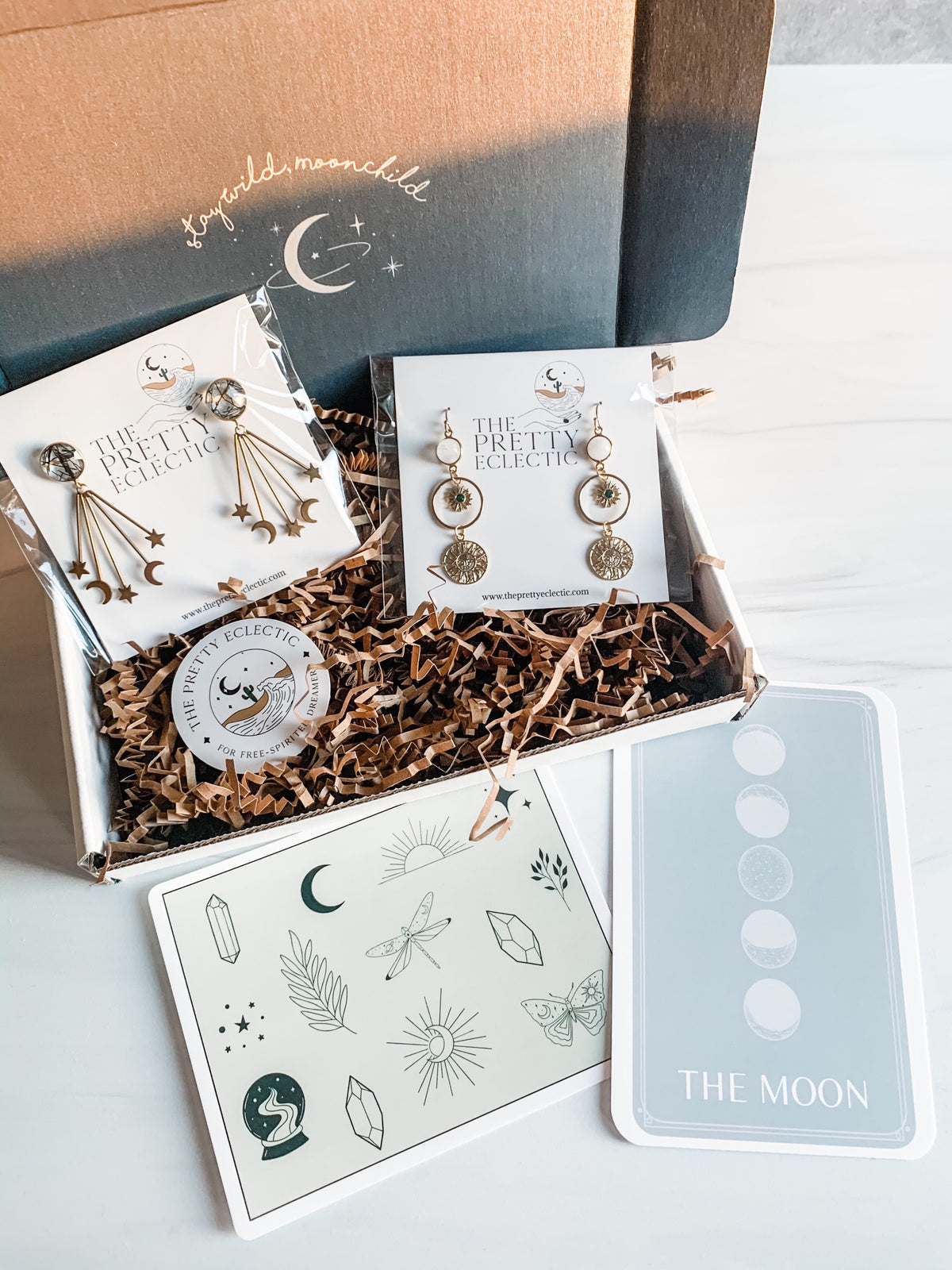 Moth Quartz Earrings