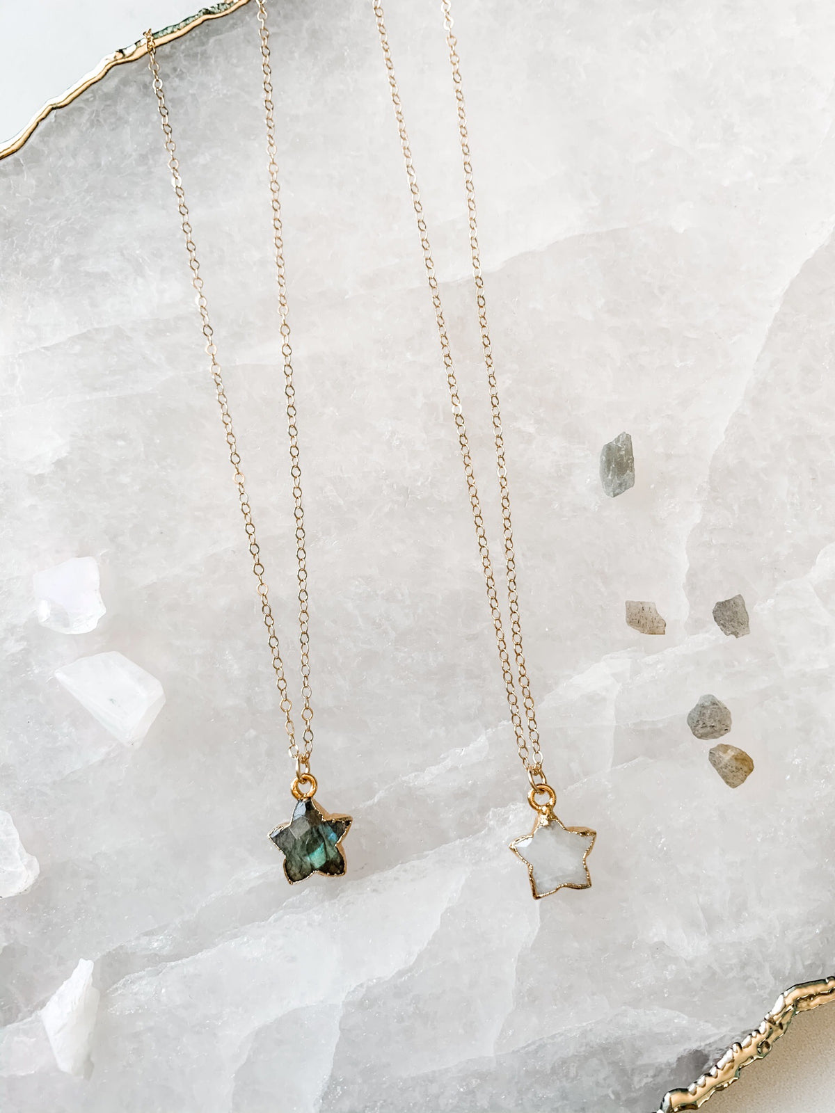 Gemstone Star Necklace - The Pretty Eclectic