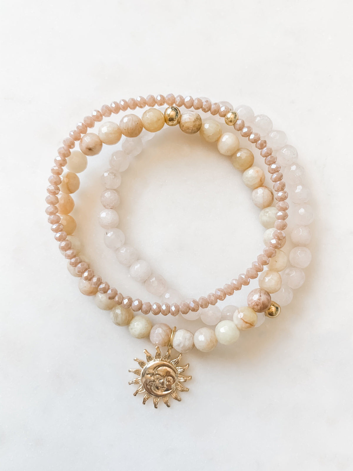 Golden Sunset Bracelet Set - The Pretty Eclectic