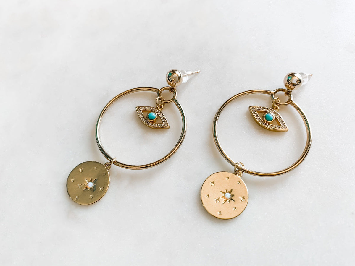 Third Eye in the Sky Earrings - The Pretty Eclectic
