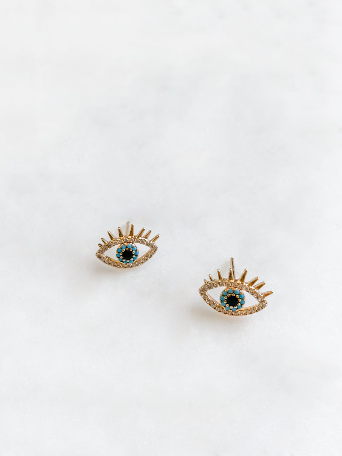 Turquoise Evil Eye Studs