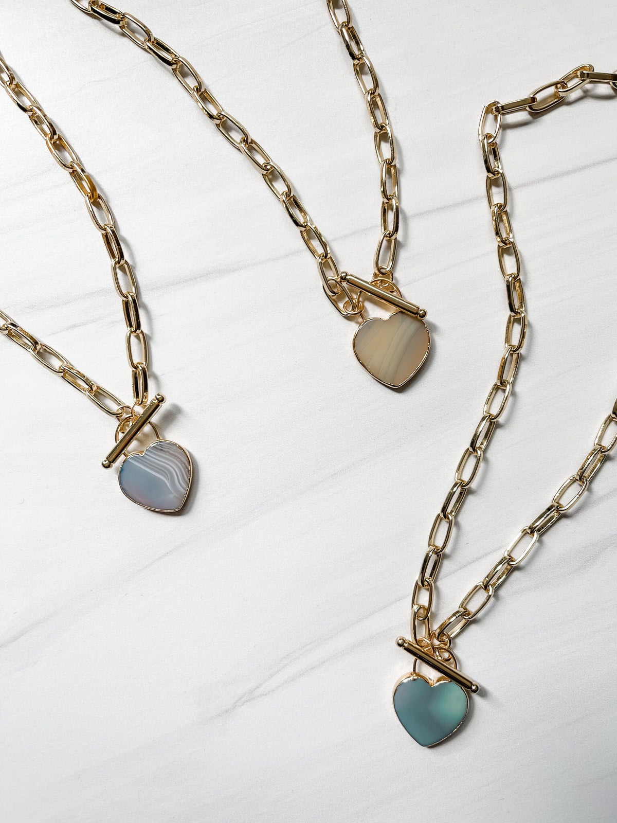 Agate Heart Necklace