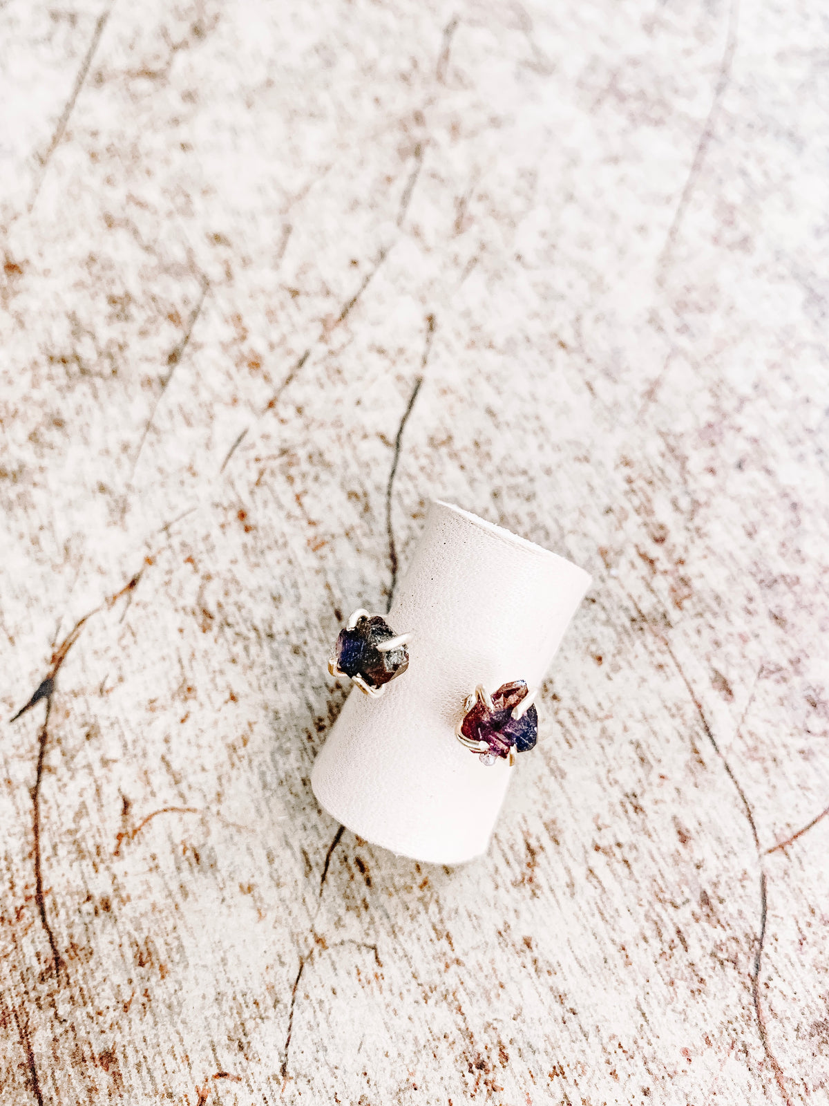 2 Stone Cuff Ring - The Pretty Eclectic