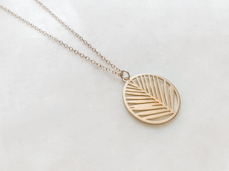 Laser Cut Leaf Necklace - The Pretty Eclectic