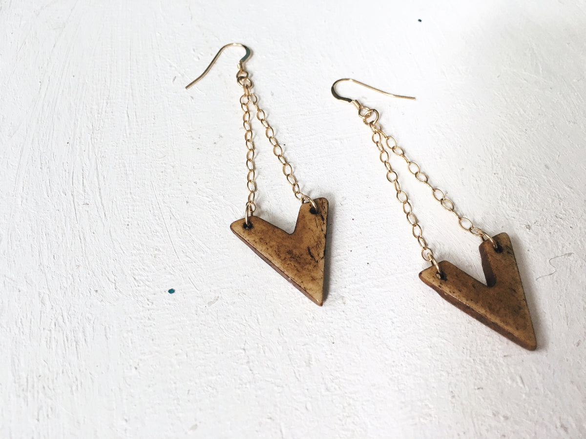 V Bone Earrings - The Pretty Eclectic