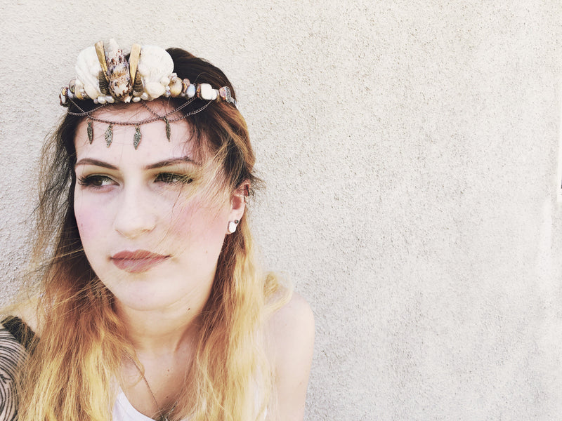 Avalon Shell Crown - The Pretty Eclectic