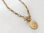 Gold Filled French Coin Necklace - The Pretty Eclectic