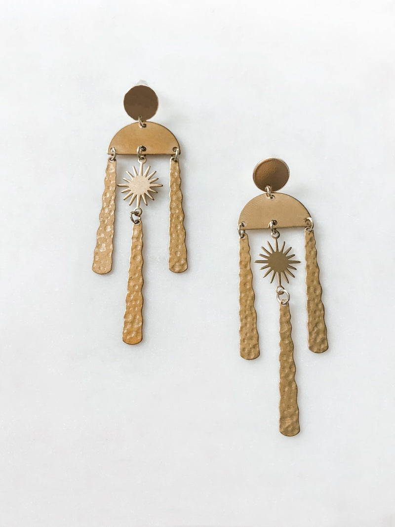Here Comes The Sun Earrings - The Pretty Eclectic