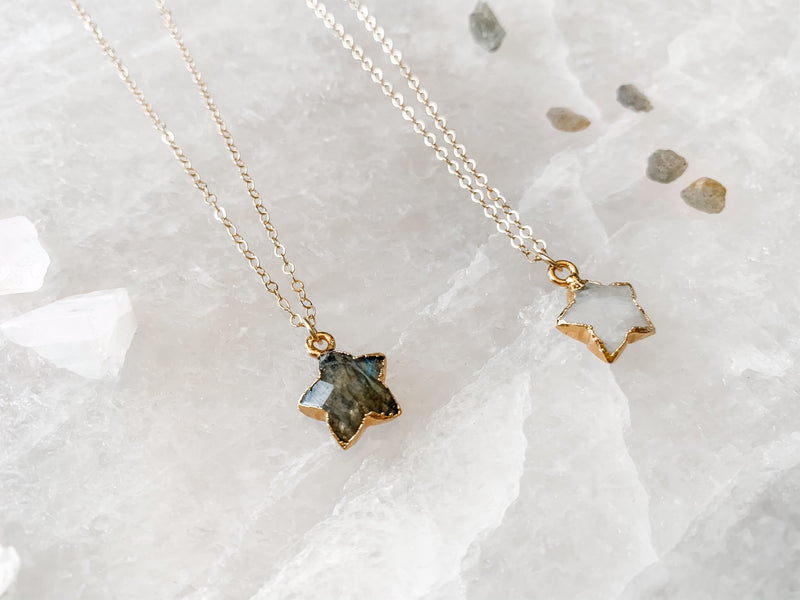 Gemstone Star Necklace - The Pretty Eclectic