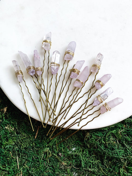 Lavender Quartz Pins - The Pretty Eclectic